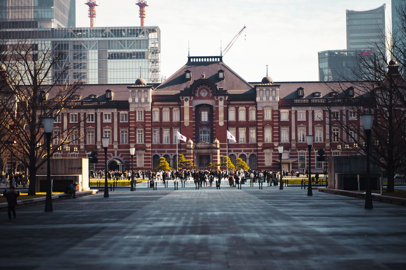 Tokyo Station and Marunouchi business district, central Tokyo, Japan
