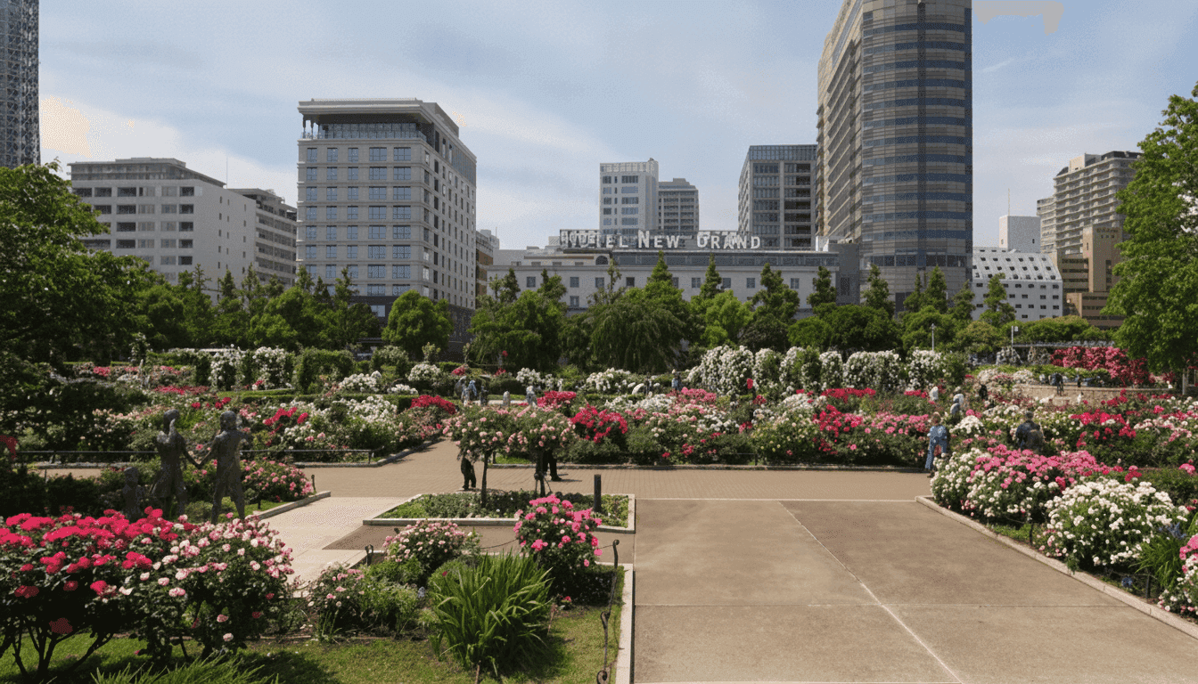 The historic ocean liner Hikawa Maru moored beside Yamashita Park