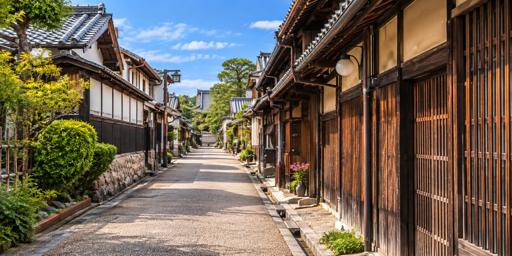 Naramachi historic machiya townhouse street Nara Japan