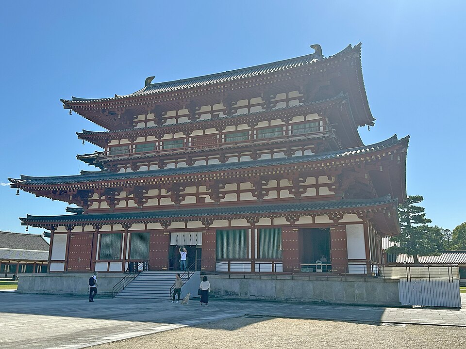 East Pagoda original 8th-century structure Yakushiji Temple Nara Japan