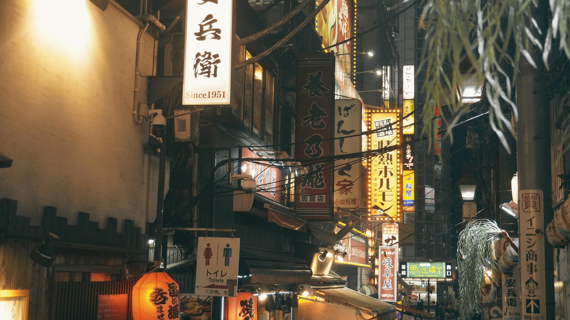 Dotonbori street food stalls and giant mechanical crab signs lining the entertainment district, Osaka