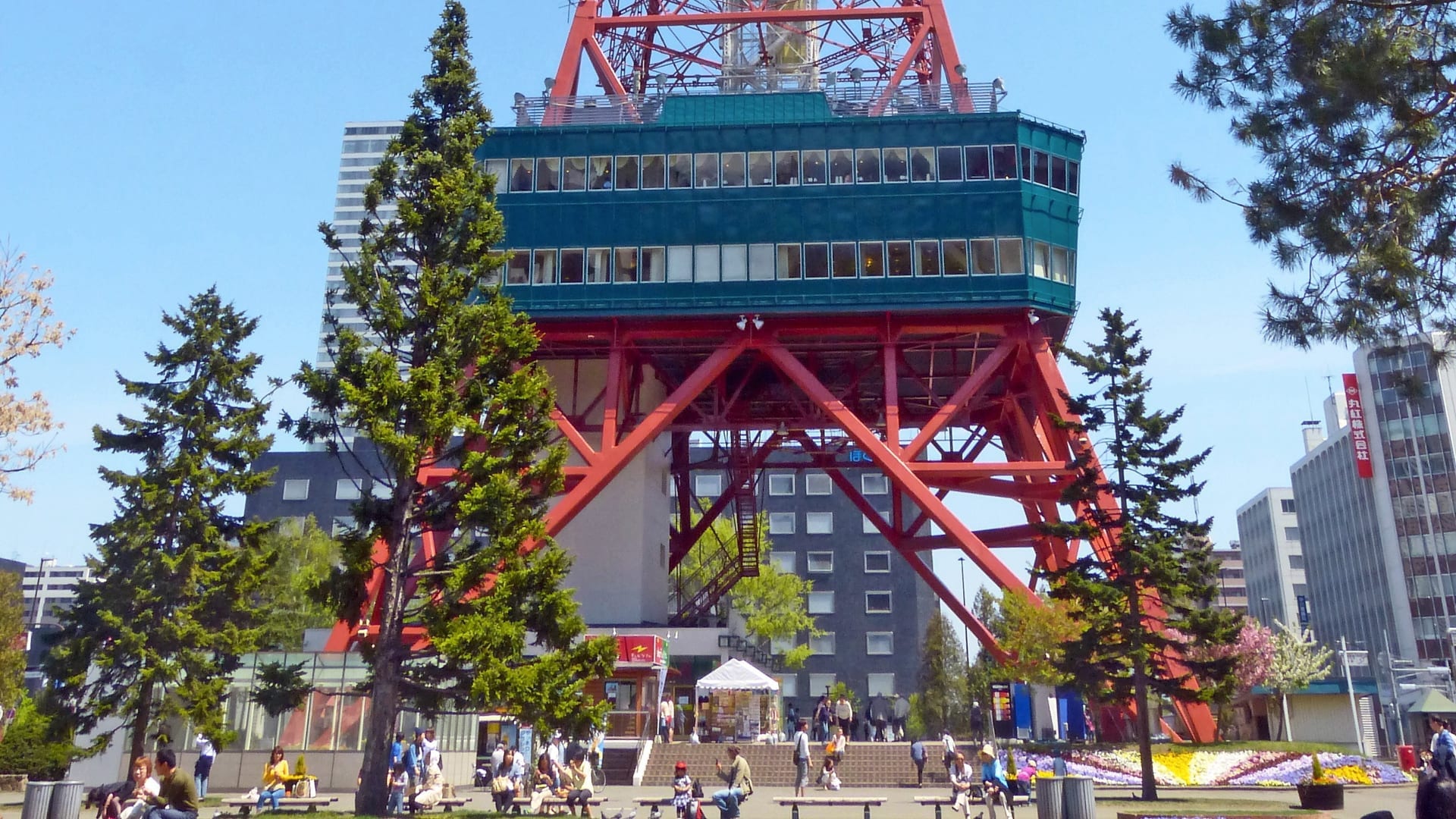 Sapporo TV Tower observation deck cityscape Japan