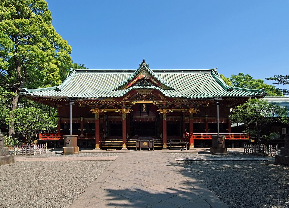 Nezu Shrine - vermillion torii gate tunnel, Bunkyo, Tokyo, Japan
