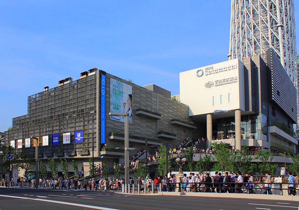 Tokyo Solamachi shopping complex at the base of Tokyo Skytree