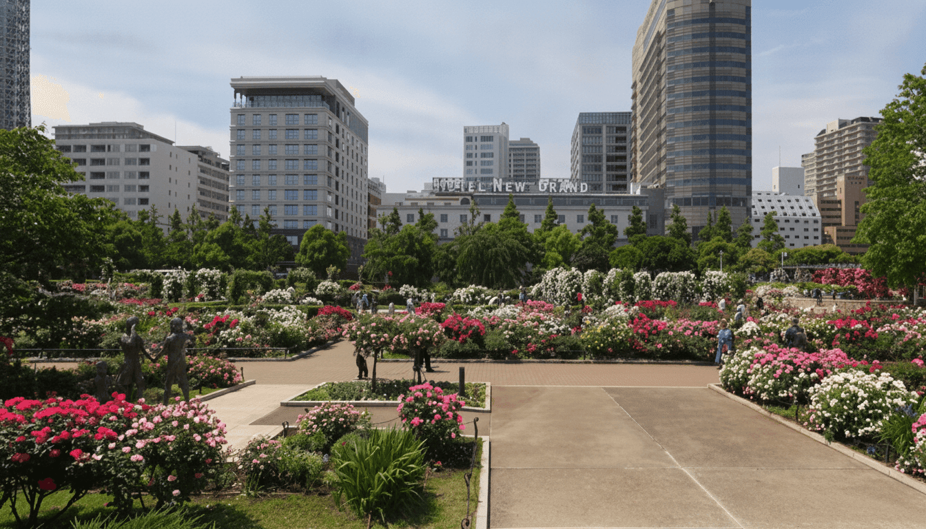 The historic ocean liner Hikawa Maru moored beside Yamashita Park